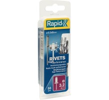 RAPID 3.2 х 8 мм, 50 шт, алюминиевая заклепка (5000383) RAPID 3.2 х 8 мм, 50 шт, алюминиевая заклепка (5000383)