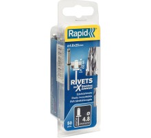RAPID 4.8 х 25 мм, 50 шт, нержавеющая заклепка (5000398) RAPID 4.8 х 25 мм, 50 шт, нержавеющая заклепка (5000398)