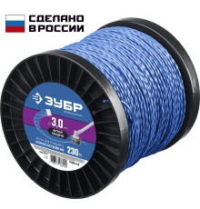 ЗУБР ВИТОЙ КВАДРАТ, 3.0 мм, 230 м, леска для триммера, Профессионал (71035-3.0) ЗУБР ВИТОЙ КВАДРАТ, 3.0 мм, 230 м, леска для триммера, Профессионал (71035-3.0)