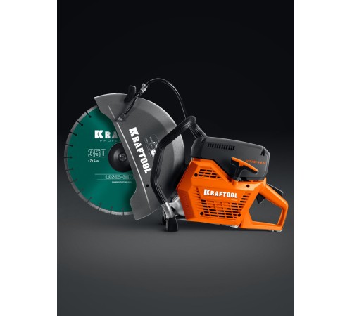KRAFTOOL 3700 Вт, 350 мм, диск в комплекте, бензорез по бетону (бетонорез) (K770-14 H)