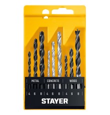STAYER Combi 9 предметов, набор комбинированных сверл (29720-H9)