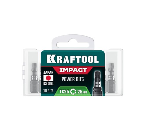 KRAFTOOL Impact TX 25, 25 мм, 10 шт, ударные биты (26195-25-25-S10) KRAFTOOL Impact TX 25, 25 мм, 10 шт, ударные биты (26195-25-25-S10)