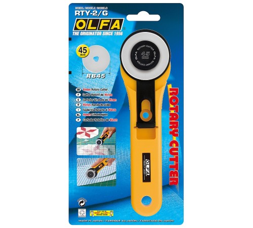 OLFA 45 мм, нож с круговым лезвием OL-RTY-2/G OLFA 45 мм, нож с круговым лезвием OL-RTY-2/G