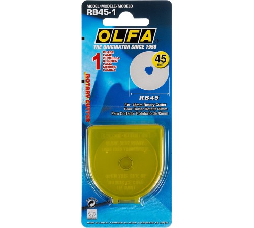 OLFA 45х0.3 мм, лезвие круглое для ножей OL-RB45-1 OLFA 45х0.3 мм, лезвие круглое для ножей OL-RB45-1