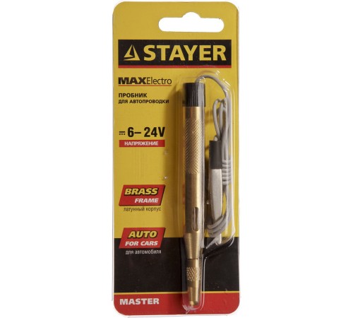 STAYER 6-24 В, 110 мм, пробник электрический 2574_z01 STAYER 6-24 В, 110 мм, пробник электрический 2574_z01
