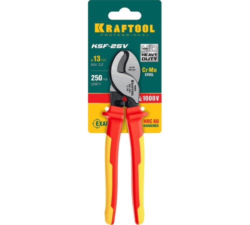 KRAFTOOL 245 мм, до 16 мм, кабелерез диэлектрический усиленный KSF-25V 23334-25V KRAFTOOL 245 мм, до 16 мм, кабелерез диэлектрический усиленный KSF-25V 23334-25V