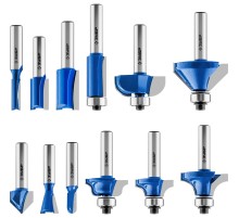 ЗУБР 12 шт, набор профильных фрез по дереву, Профессионал (28796-H12)