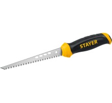 STAYER 160 мм, выкружная ножовка по гипсокартону, Professional (15173) STAYER 160 мм, выкружная ножовка по гипсокартону, Professional (15173)