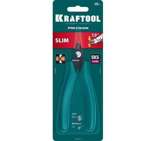 KRAFTOOL Kraft Mini, 125 мм, прецизионные бокорезы (220017-4-12)