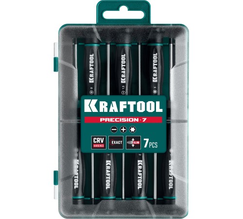 KRAFTOOL Precision 7, 7 предм., Набор отверток (25686) KRAFTOOL Precision 7, 7 предм., Набор отверток (25686)