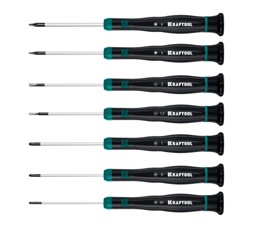 KRAFTOOL Precision 7, 7 предм., Набор отверток (25686) KRAFTOOL Precision 7, 7 предм., Набор отверток (25686)