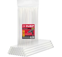 ЗУБР 11 х 300 мм, 34 шт, прозрачные универсальные клеевые стержни (06854-34)