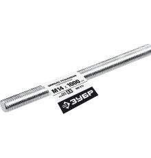 ЗУБР DIN 975, кл. пр. 6.8, М14 x 1000 мм, резьбовая шпилька, 1 шт, Профессионал (30336-14-1) ЗУБР DIN 975, кл. пр. 6.8, М14 x 1000 мм, резьбовая шпилька, 1 шт, Профессионал (30336-14-1)