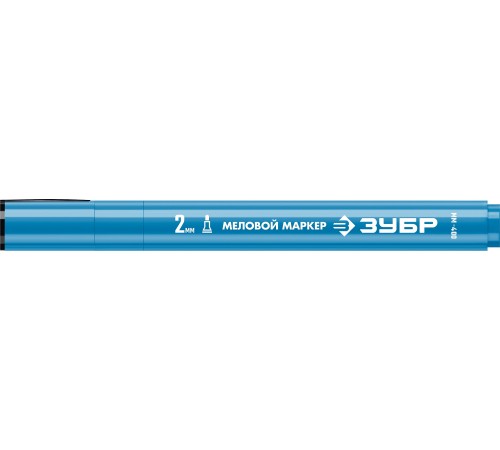 ЗУБР ММ-400, синий, 2 мм, круглый, меловой маркер, Профессионал (06332-7) ЗУБР ММ-400, синий, 2 мм, круглый, меловой маркер, Профессионал (06332-7)