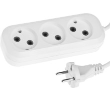 СИБИН У-20, ПВС, 2 х 0.75 мм2, 1300 Вт, 3 гн., 5 м, бытовой удлинитель (55031-5)