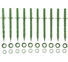 GRINDA 200 мм, зеленые, полипропилен, 10 шт, садовые колышки (422319)