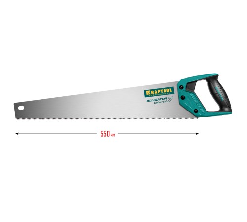 KRAFTOOL 7 TPI, 550 мм, ножовка универсальная Alligator Universal 7 15004-55 KRAFTOOL 7 TPI, 550 мм, ножовка универсальная Alligator Universal 7 15004-55