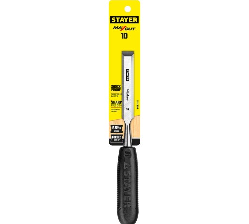 STAYER 10 мм, с плоской пластмассовой ручкой, стамеска 1820-10_z01 STAYER 10 мм, с плоской пластмассовой ручкой, стамеска 1820-10_z01