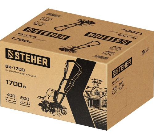 STEHER 1700 Вт, электрический культиватор (EK-1700) STEHER 1700 Вт, электрический культиватор (EK-1700)