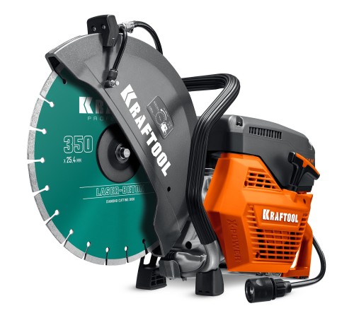 KRAFTOOL 3700 Вт, 350 мм, диск в комплекте, бензорез по бетону (бетонорез) (K770-14 H)