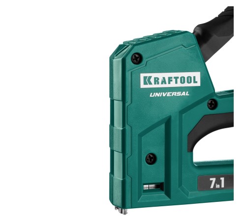 KRAFTOOL Universal, 7-в-1: 53 (A/10/JT21) 23GA (6 - 14 мм)/140 (G/11/57) 20GA (8 - 14 мм)/13/53F/36/500, универсальный легкий степлер (31524) KRAFTOOL Universal, 7-в-1: 53 (A/10/JT21) 23GA (6 - 14 мм)/140 (G/11/57) 20GA (8 - 14 мм)/13/53F/36/500, универсальный легкий степлер (31524)
