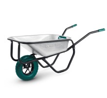 KRAFTOOL MAXDrive-1 110л, 260 кг, одноколесная, с трубным усилителем, кузов 0,9 мм, полиуретановое колесо, тачка строительная (39862) KRAFTOOL MAXDrive-1 110л, 260 кг, одноколесная, с трубным усилителем, кузов 0,9 мм, полиуретановое колесо, тачка строительная (39862)