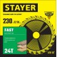 STAYER Fast, 230 x 32/30 мм, 24Т, быстрый рез, пильный диск по дереву (3680-230-32-24)