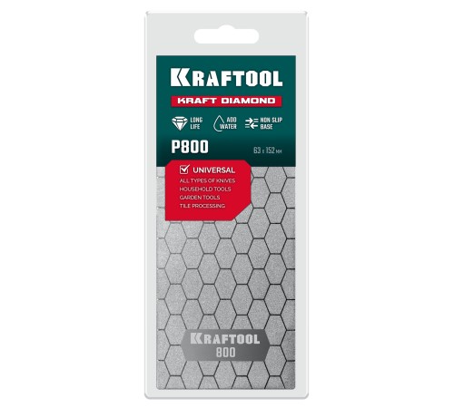 KRAFTOOL DIAMOND 63 х 152 мм, Р800, пластина алмазная заточная (35710-800) KRAFTOOL DIAMOND 63 х 152 мм, Р800, пластина алмазная заточная (35710-800)