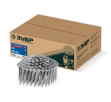 ЗУБР CRN 45 х 3.1 мм, барабанные гвозди кровельные оцинкованные, 5400 шт (305385-45)