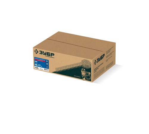 ЗУБР CRN 45 х 3.1 мм, барабанные гвозди кровельные оцинкованные, 5400 шт (305385-45)