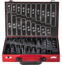 ЗУБР Техник, 370 шт, (1-10 мм), сталь Р4М2, класс В, мет.бокс, набор сверл по металлу (4-29605-H370-M)