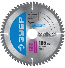 ЗУБР Мультирез, 185 x 30 мм, 60Т, пильный диск по алюминию, Профессионал (36907-185-30-60)