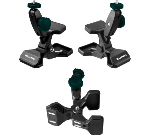 KRAFTOOL ММ2, универсальный шарнирный держатель-клипса (34704)