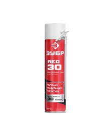 ЗУБР RED 30, 400 мл, адаптерная, всесезонная, SVS, выход до 22 л, монтажная пена (41140)