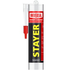 STAYER 260 мл, прозрачный, силиконовый, универсальный герметик (41213-2)