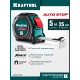 KRAFTOOL AutoStop 5м х 25мм, профессиональная рулетка с автостопом (3412-5-25)