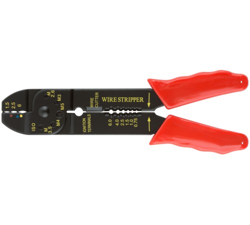 Электропассатижи, диаметр проводов 0,75-6 мм, 200 мм КУРС