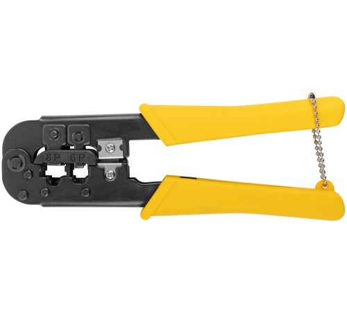 Кримпер для обжима разъемов RJ11, RJ12, RJ45, пластиковые ручки 190 мм FIT IT