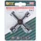 Ключ универсальный для электрошкафов  4-в-1 FIT IT