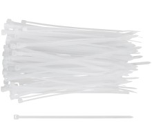 Хомуты нейлоновые для проводов, белые 100 шт., 3,6х150 мм MOS