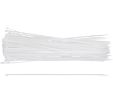 Хомуты нейлоновые для проводов, белые 100 шт., 3,6х300 мм MOS