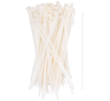 Хомуты нейлоновые многоразовые, белые д/проводов 100 шт.,  250х7,5 мм FIT IT