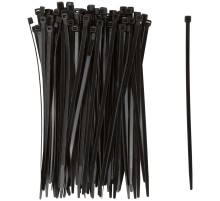 Хомуты нейлоновые для проводов, черные 100 шт.,  4,8х200 мм FIT РОС