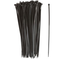 Хомуты нейлоновые для проводов, черные 100 шт.,  4,8х250 мм FIT РОС