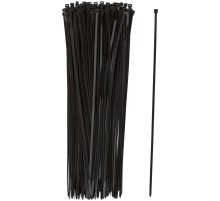 Хомуты нейлоновые для проводов, черные 100 шт.,  4,8х400 мм FIT РОС
