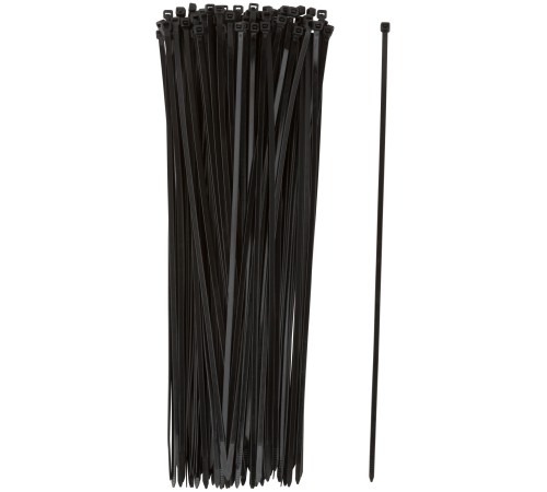Хомуты нейлоновые для проводов, черные 100 шт.,  4,8х400 мм FIT РОС