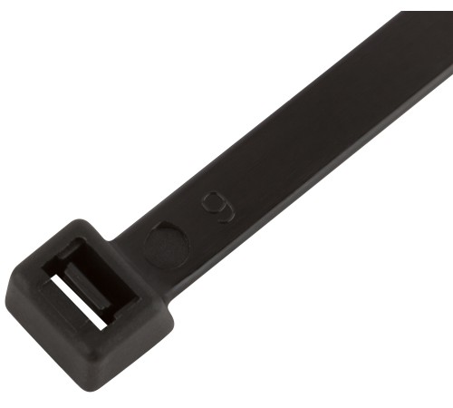 Хомуты нейлоновые для проводов, черные 100 шт.,  7,6х400 мм FIT РОС