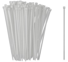 Хомуты нейлоновые для проводов, белые 100 шт.,  3,6х150 мм FIT РОС