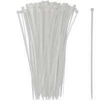 Хомуты нейлоновые для проводов, белые 100 шт.,  3,6х200 мм FIT РОС