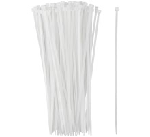 Хомуты нейлоновые для проводов, белые 100 шт.,  4,8х300 мм FIT РОС